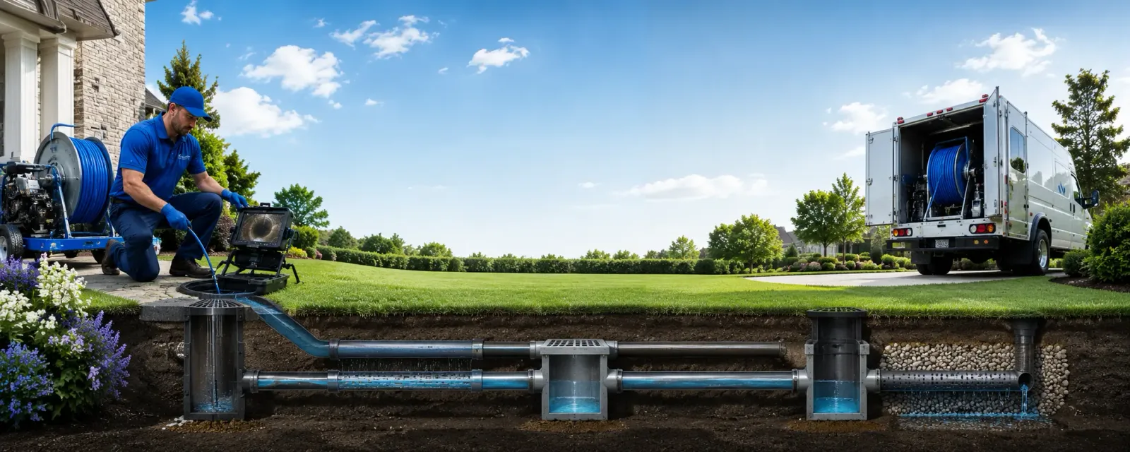 Outdoor drain cleaning information for Wheaton, IL